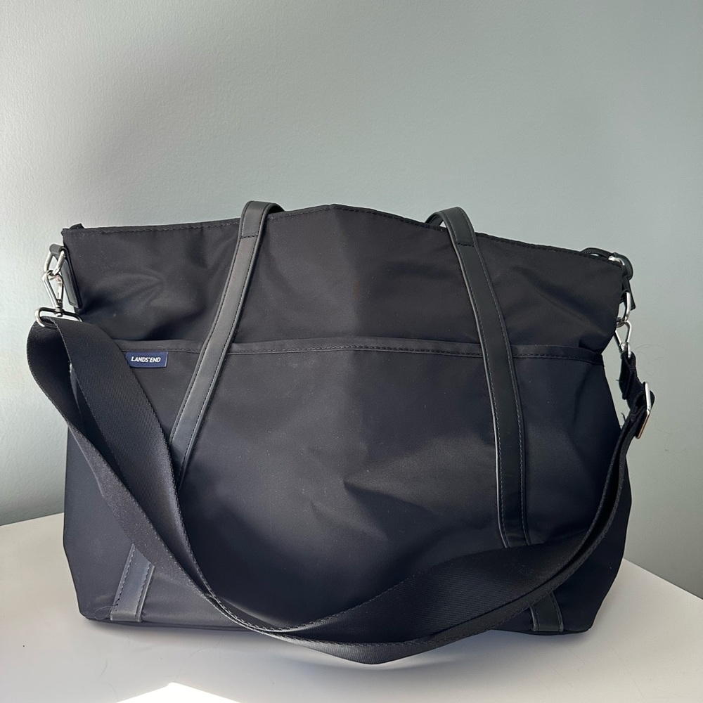 Lands’ End Diaper Bag in Black